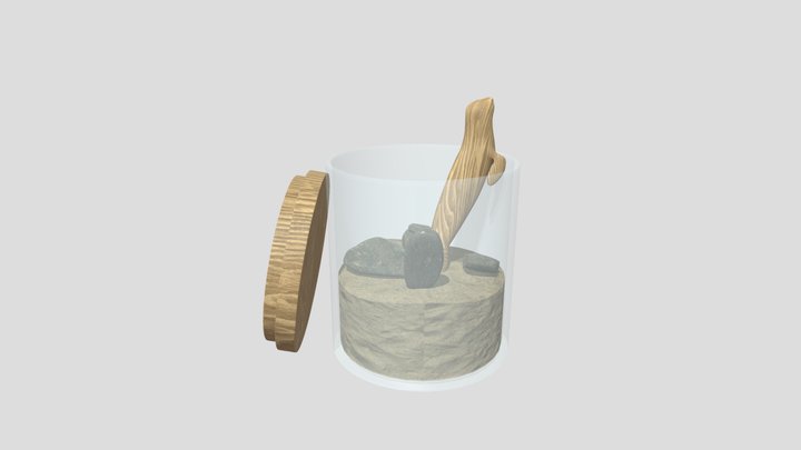 Wood sculpture 3D Model