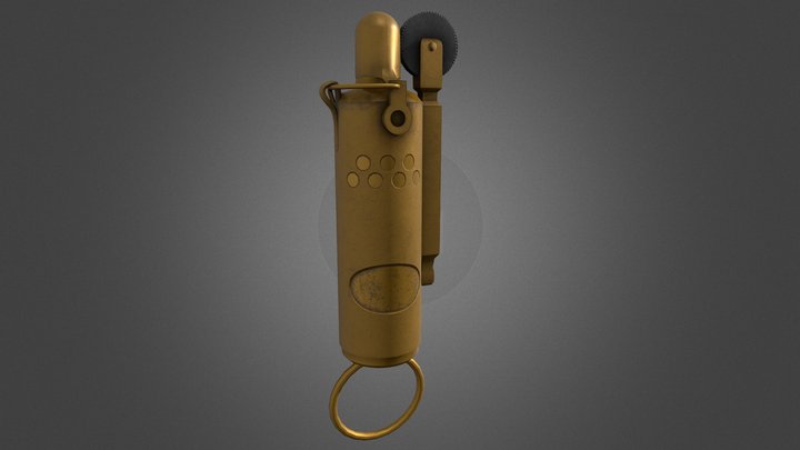 Retro lighter 3D Model