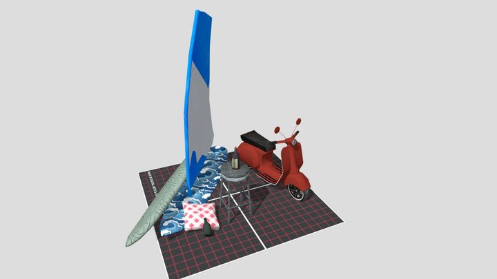 DAE 5 Finished props - By the ocean 3D Model