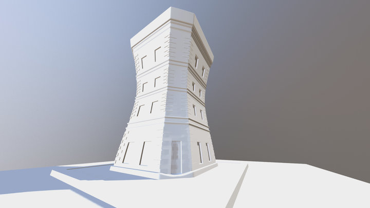 Stylised Building Exercise 3D Model