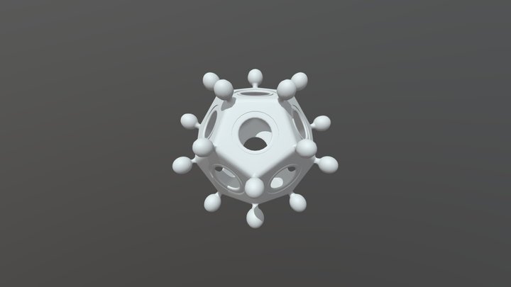 Roman Dodecahedron 3D Model