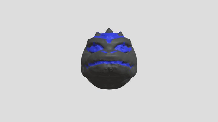 Godzilla head sculpt 3D Model