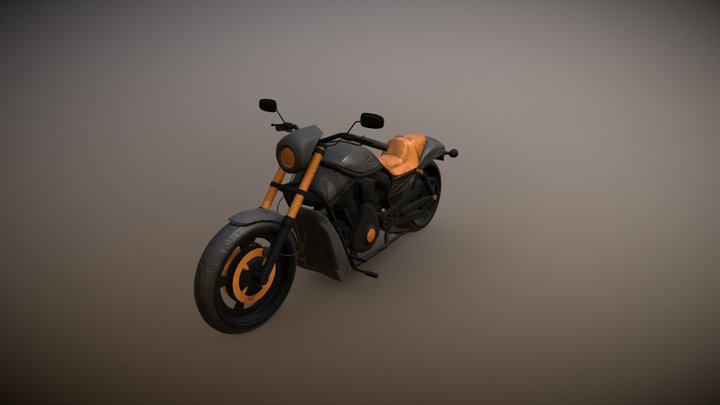 Moto textura 3D Model