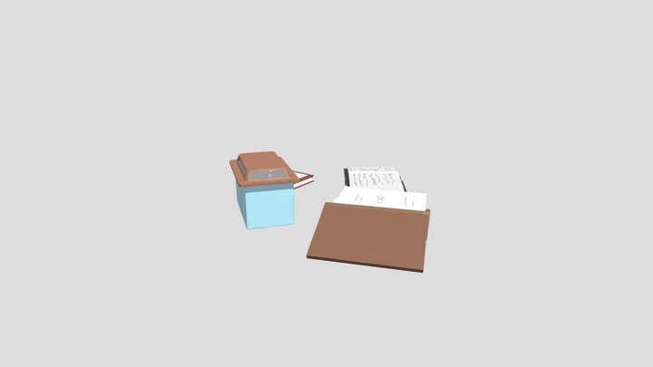 books 3D Model