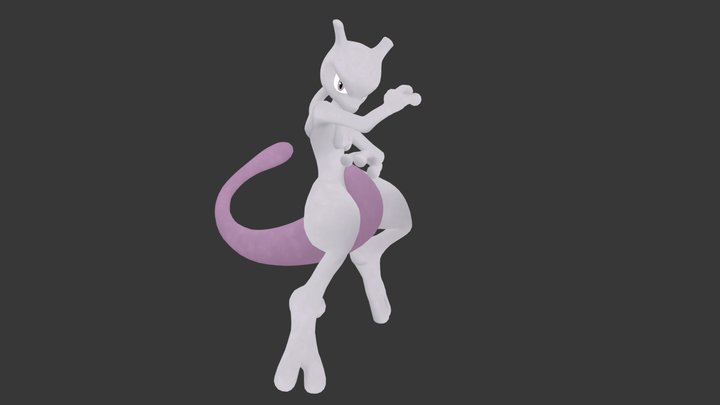 Mewtwo (Official) 3D Model