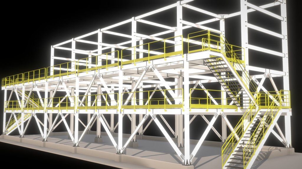 EDIFÍCIOS INDUSTRIAIS EM AÇO - A 3D model collection by apoiocad ...