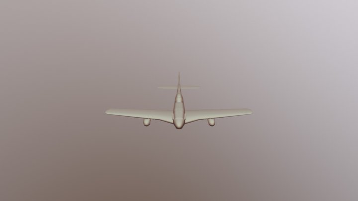 North American P-51 Mustang 02 3D Model