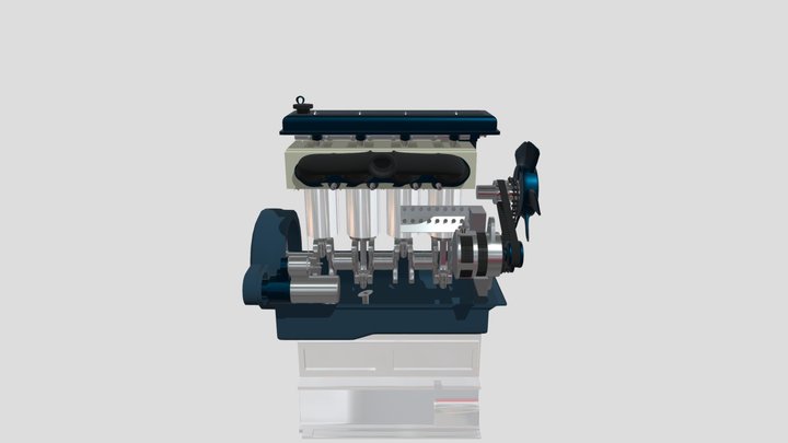 Internal engine 3D Model