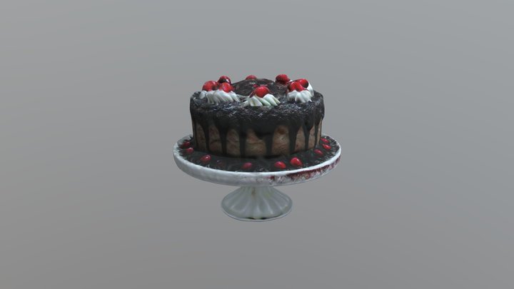 Black Forest Cake 3D Model