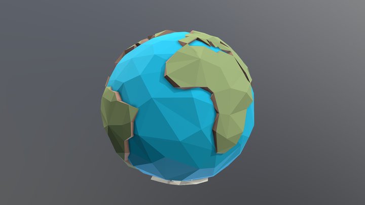 Earth Pastel Colors 3D Model