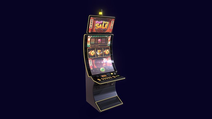 Slot Machine - Piggy Bank 3D Model