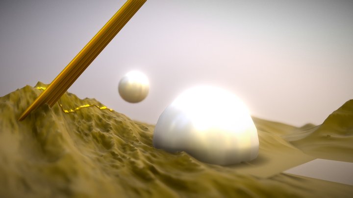 SCI-FI mountains 3D Model