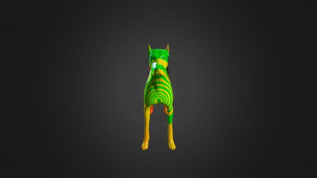 Unicorn Poop Dog 3D Model