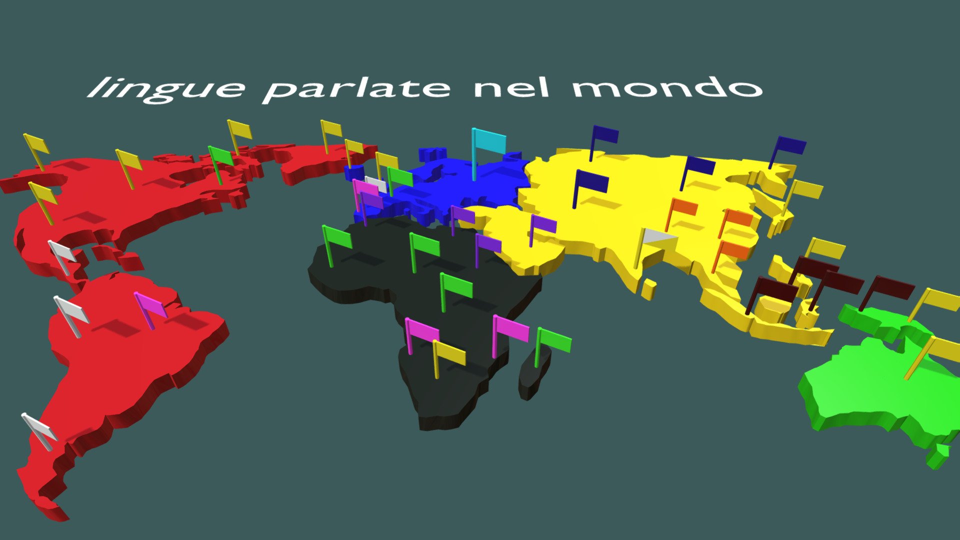 lingue nel mondo — Sketchfab embed 3D viewer