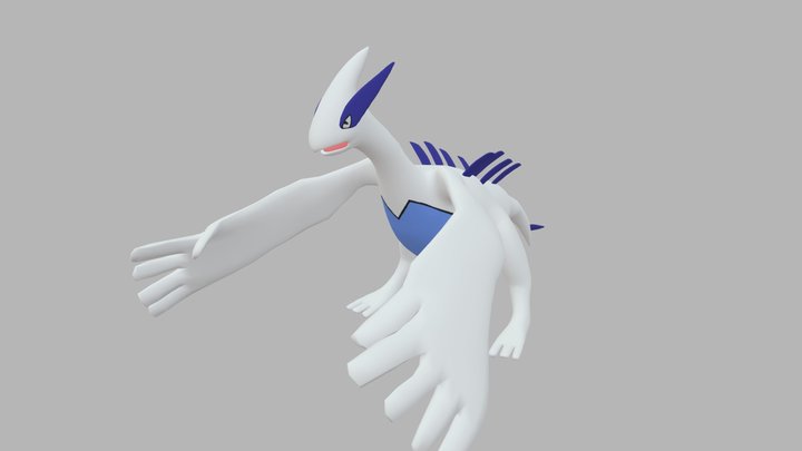 LUGIA (animated) 3D Model