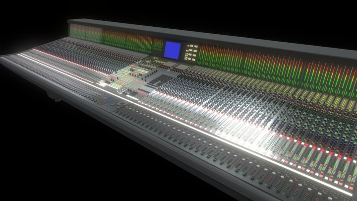 Neve 88R Recording Console 3D Model
