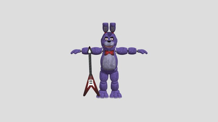 RynFox FNAF 1 Bonnie V6 3D Model