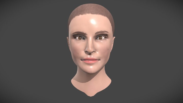 Natalie Portman bust Project 3D Model