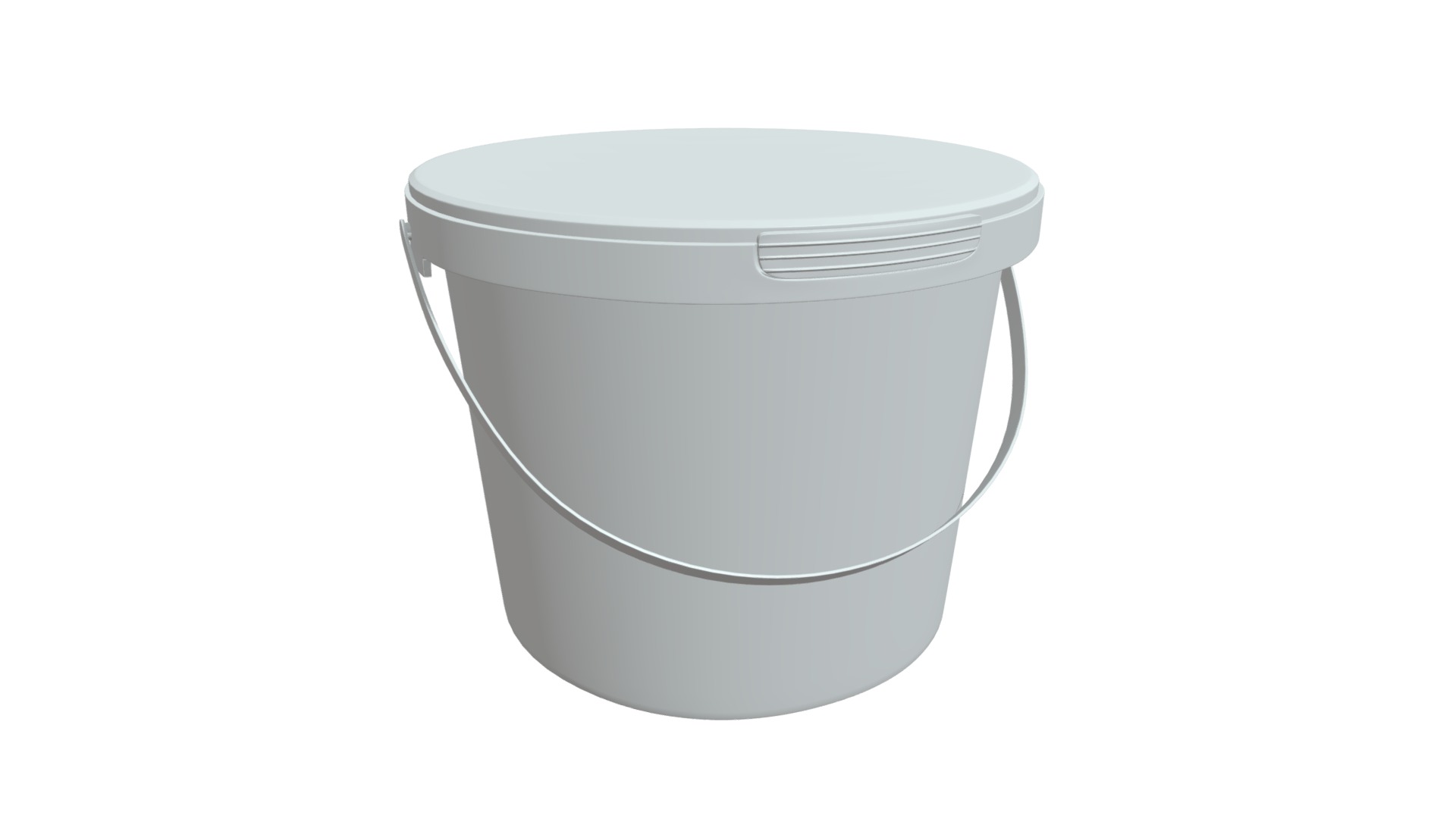 3D model Paint bucket - This is a 3D model of the Paint bucket. The 3D model is about chart, funnel chart.