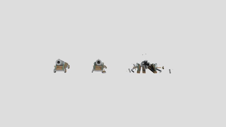 XYZ HW Cannon 3D Model