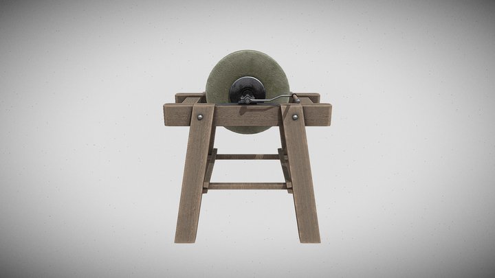 Stone Wheel 3D Model