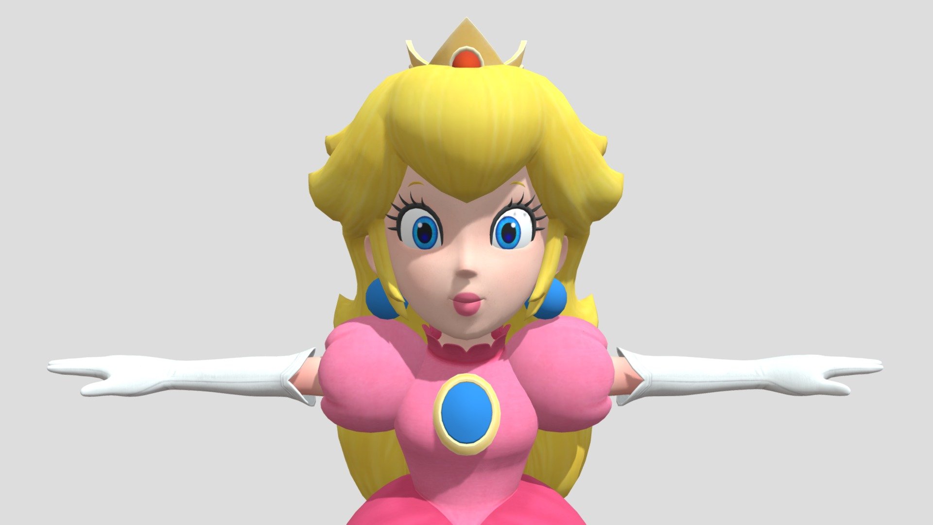 Princess Peach Luigis Mansion 3 Download Free 3d Model By Logan Eulogan [d8bb848] Sketchfab