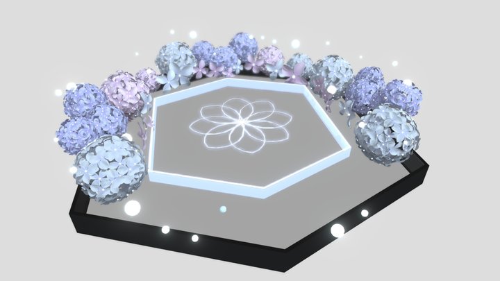 Hydrangea Stage 3D Model