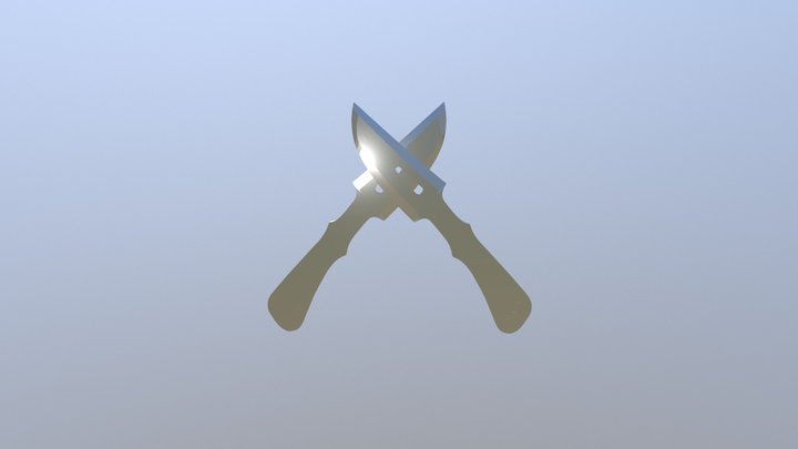 Throwing Knives 3D Model