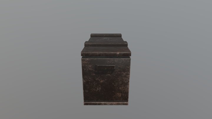 Wooden Box 3D Model