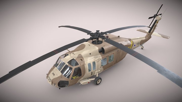 UH-60 Israel Static 3D Model