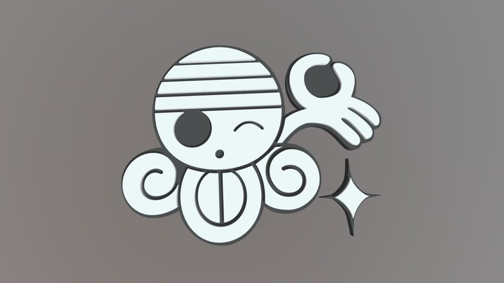 One Piece Nami Logo 3D Model