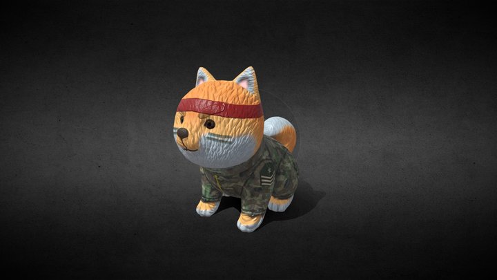 The Shiba Soldier - ShibaTexturingChallenge 3D Model