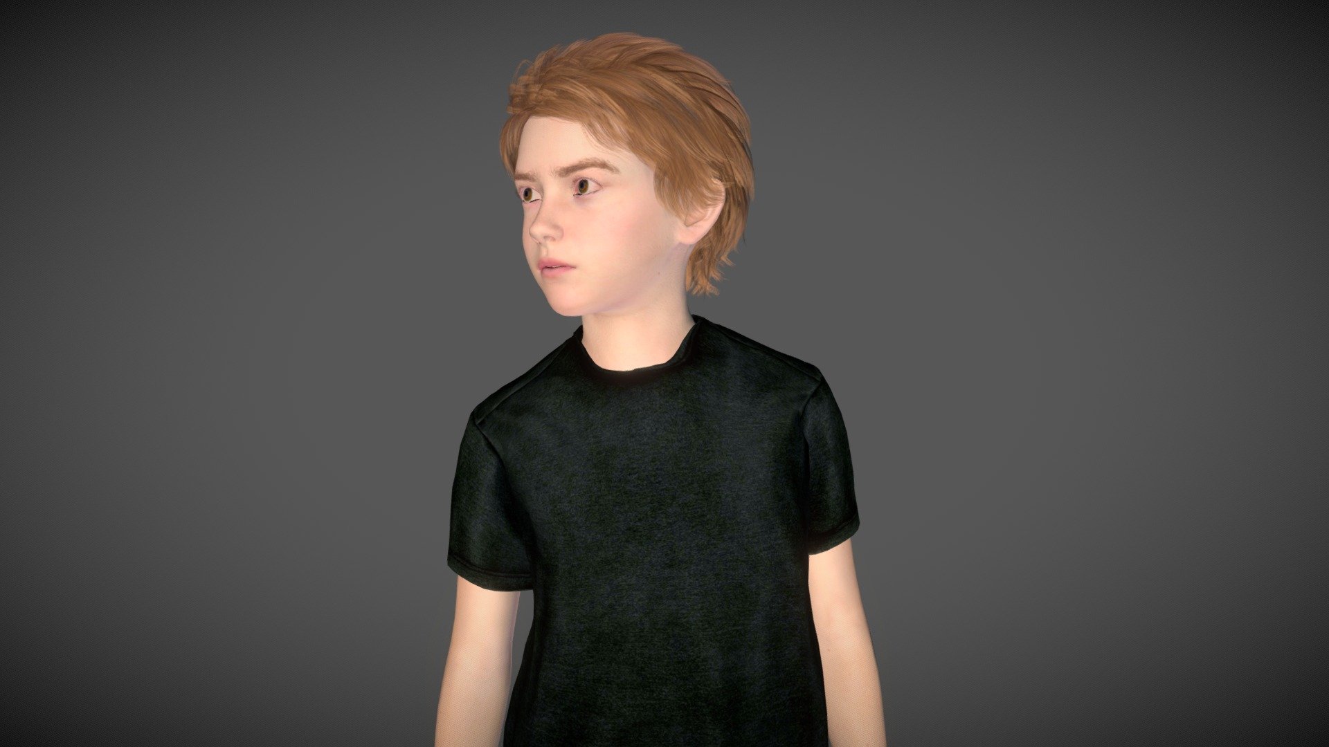 Leo - Realistic Child Boy With Beautiful Smile - 3D Model By Hamza ...