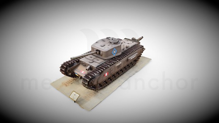 Churchill Tank - The Military Museums Canada 3D Model