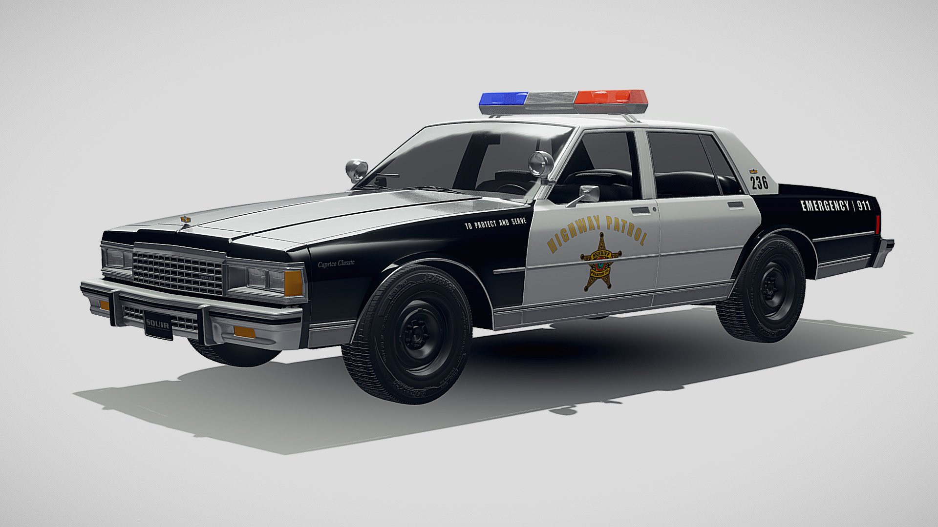 Classic Police Car 1978 Buy Royalty Free 3D Model By SQUIR3D d8c1c77 