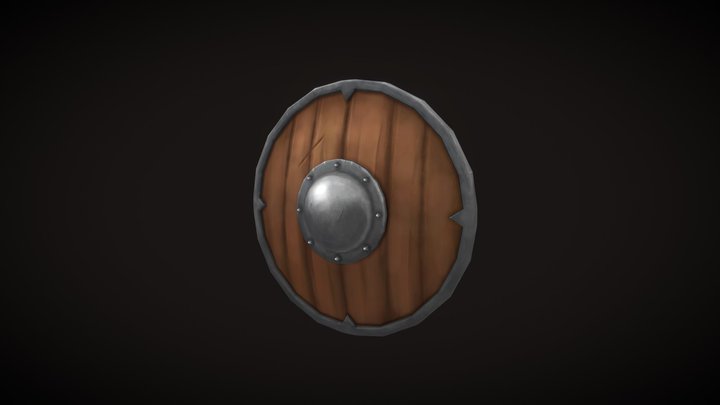 Hand Painted - "Shield" 3D Model
