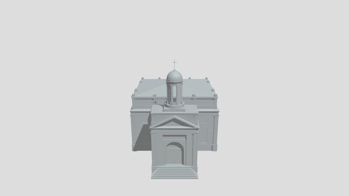 Luteranskaja kircha Sviatoha Mikałaja 3D Model