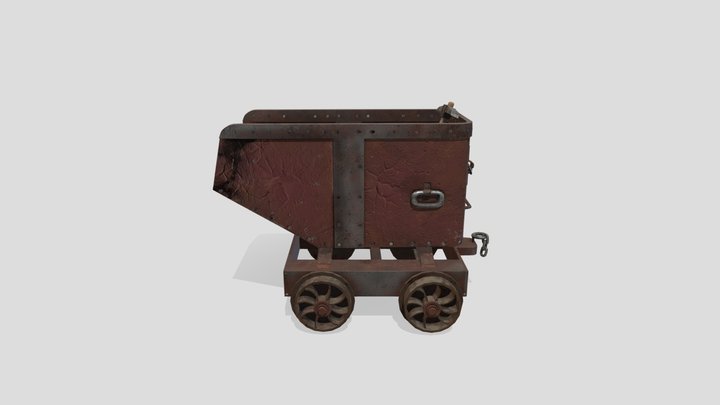 Minecart 3D Model