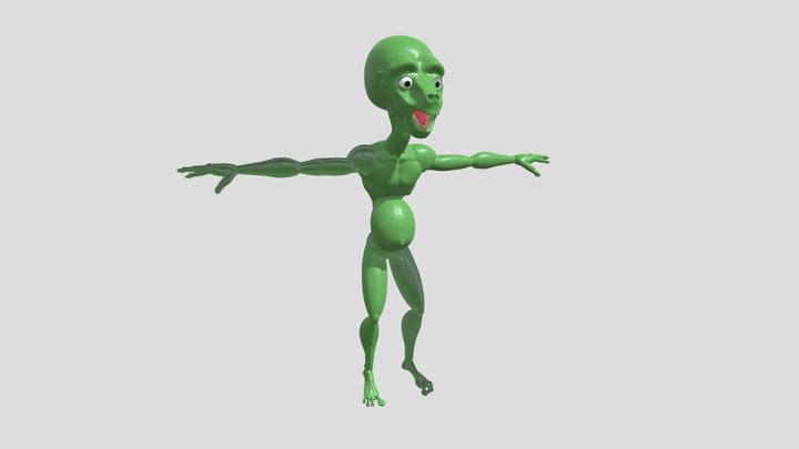 Weird Alien 3D Model