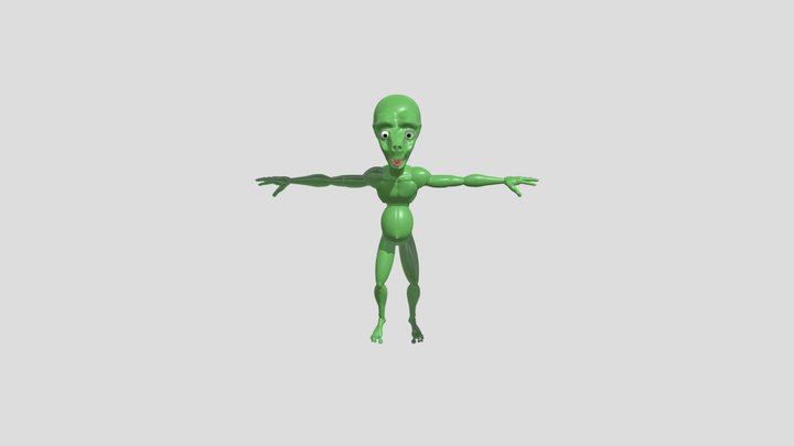Weird Alien 3D Model