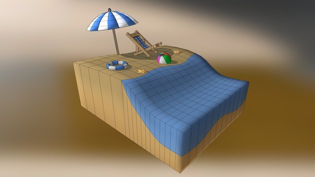 Beach - Playa 3D Model