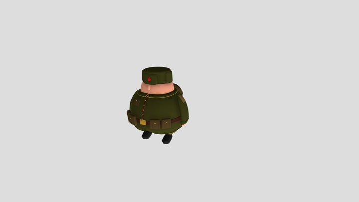 soviet soldier 3D Model