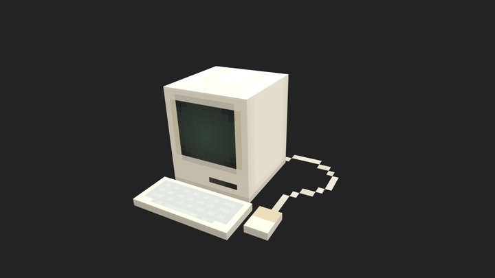 Minecraft Old Computer 3D Model