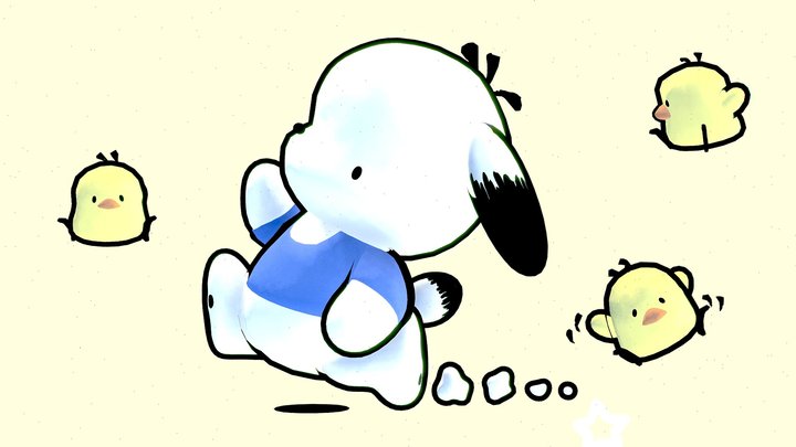 Pochacco 3D Model