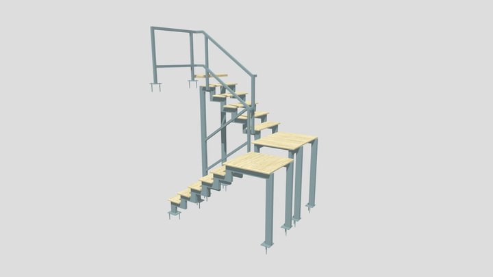 am 06 - Scara Interioara 3D Model