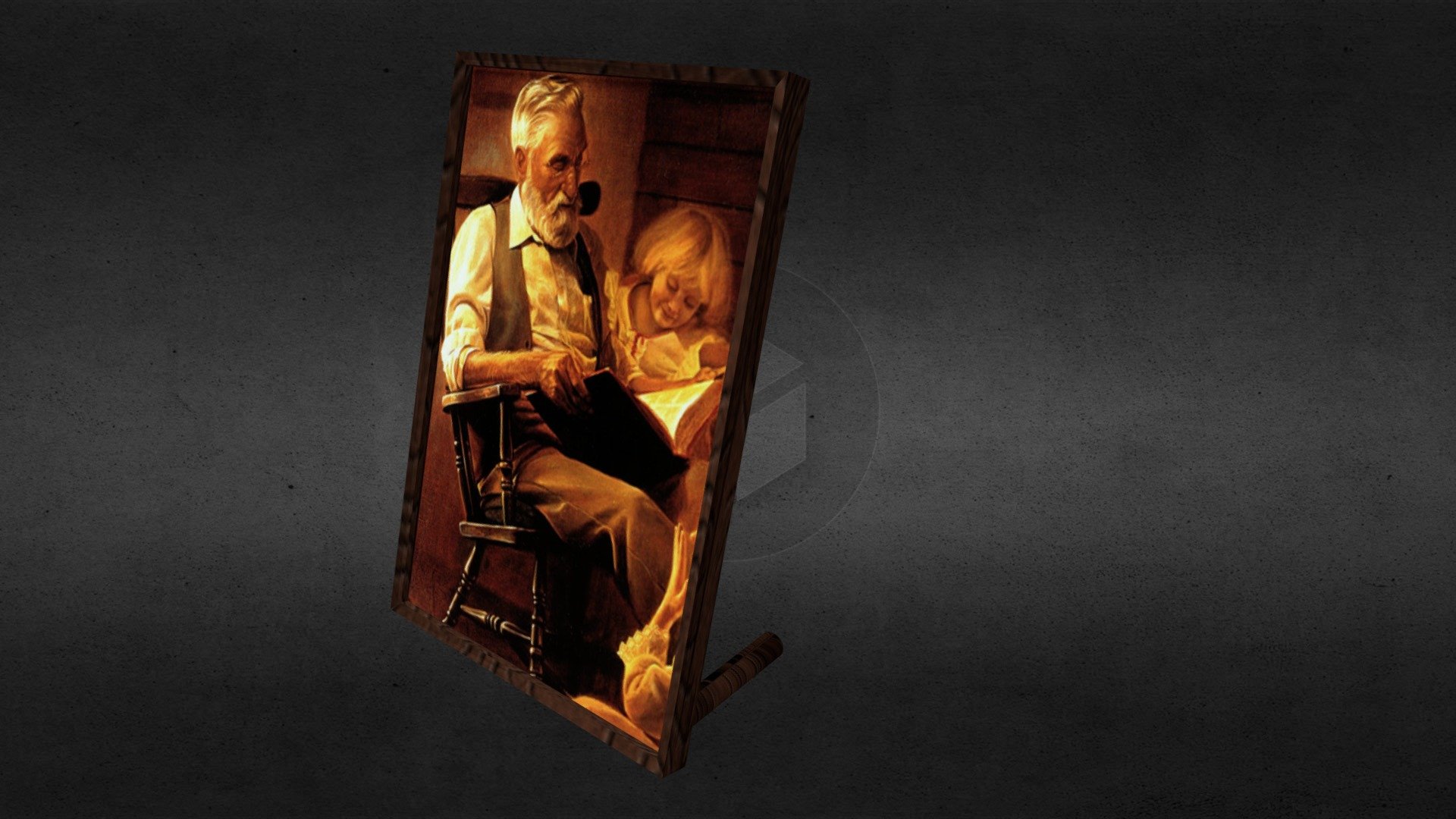 Small Standing Picture Frame Download Free 3D model by Lonit [d8c8775