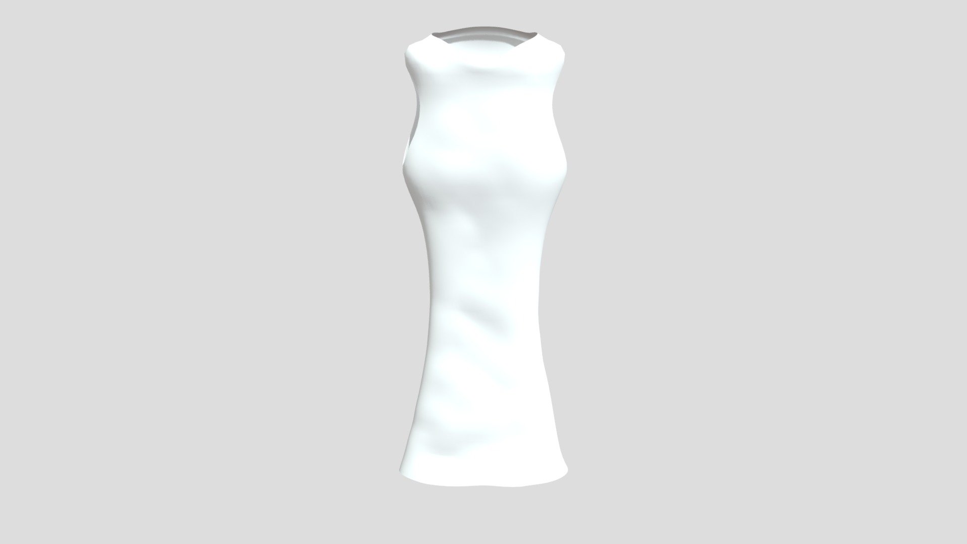 Sleeveless Dress - Download Free 3D model by Hawk Eye Design ...