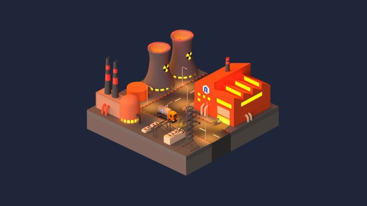 Minerio Power Plant 3D Model