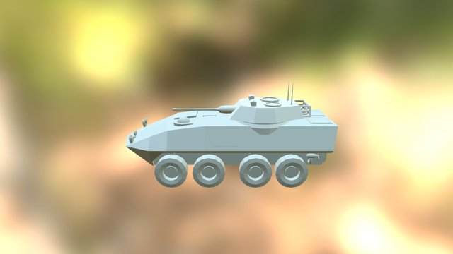 LAV-25 Low-Poly 3D Model