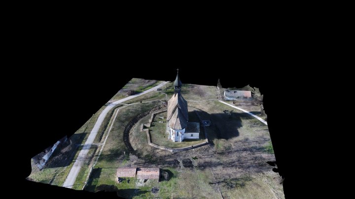 Szűz Mária Keresztények temploma Erődtemplom 3D Model